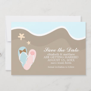 His and Hers Flip Flops Save the Date