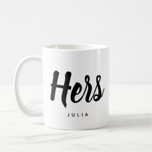 His and Hers (Hers) with Name Customizable Mug