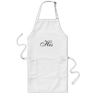 His and Hers matching aprons - for him