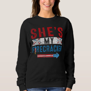 His And Hers Matching Couples 4th July She's My Fi Sweatshirt