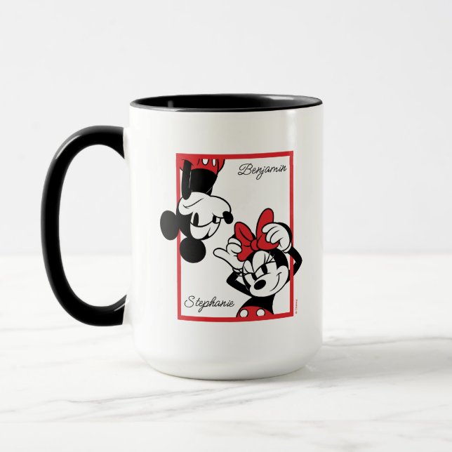 His and Hers Mickey and Minnie Mouse Mug (Left)