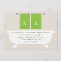 His and Hers Towels Bridal Shower {green}