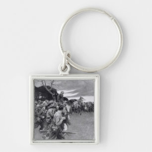 His army broke up weeping and sobbing' keychain