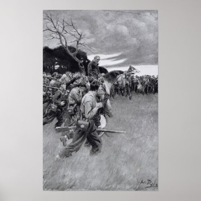 His army broke up weeping and sobbing' poster (Front)