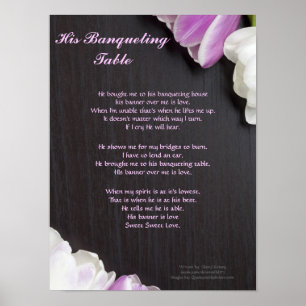 His Banqueting Table... Written by: Cheryl Kinney Poster