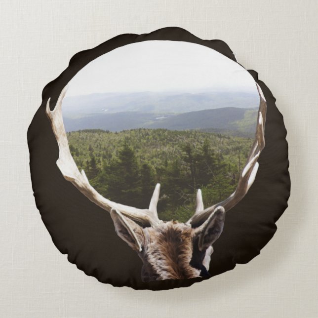 His Domain Round Pillow (Back)