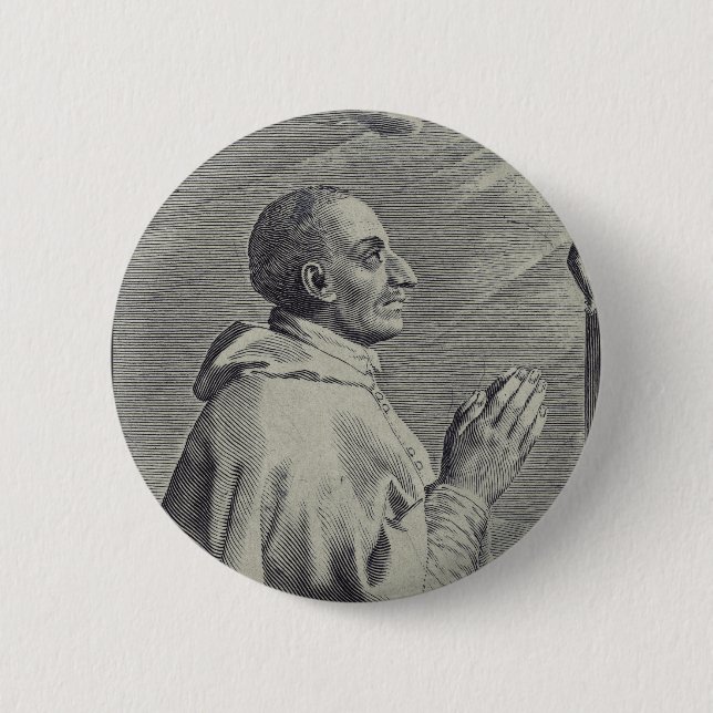 His Eminence Saint Charles Borromeo 2 Inch Round Button (Front)