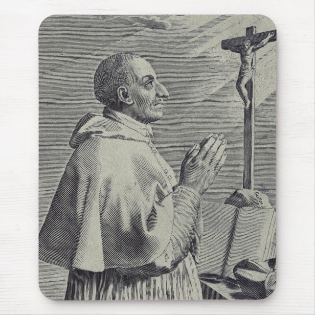 His Eminence Saint Charles Borromeo Mouse Pad (Front)