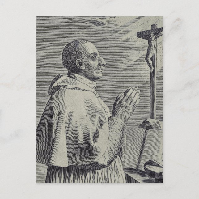 His Eminence Saint Charles Borromeo Postcard (Front)