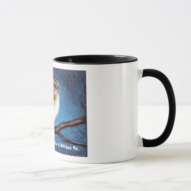 HIS EYE IS ON THE SPARROW: ARTWORK, REALISM MUG (Right)