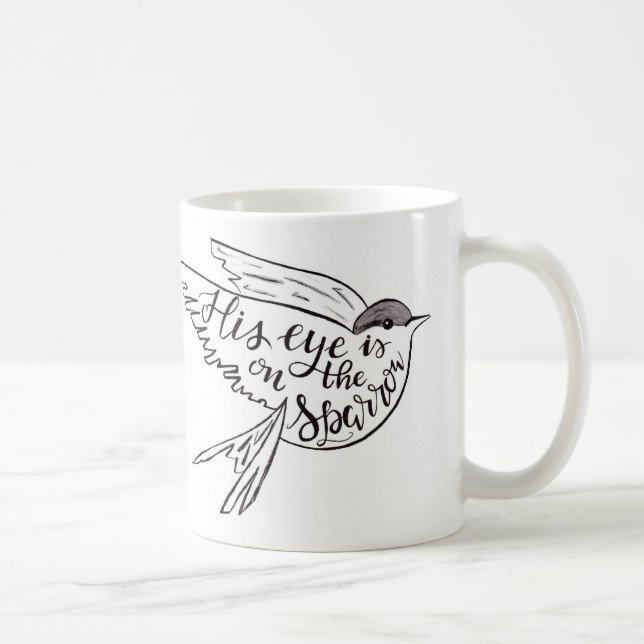 His eye is on the Sparrow Coffee Mug (Right)