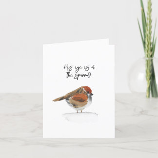 His eye is on the sparrow Gift Card