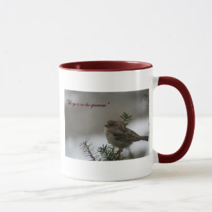 "His eye is on the sparrow" Mug