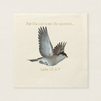 His Eye Is On The Sparrow napkins