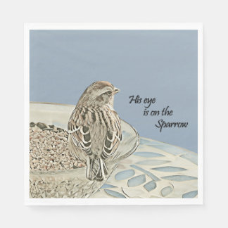 His Eye is on the Sparrow - Paper Napkin