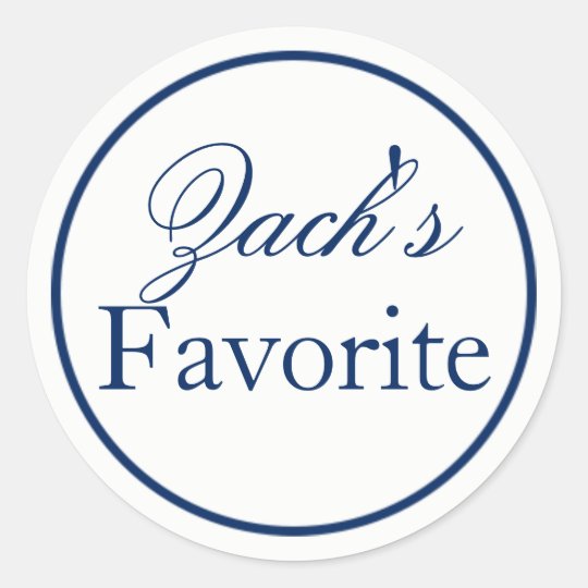 "His Favourite" Groom Wedding Favour Sticker -