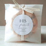 His Favourite Wedding Favour Editable Round Sticke Classic Round Sticker<br><div class="desc">Add these customizable labels to your favour wedding favour treats! Create his and her round circle stickers. Let all your wedding guests know your favourite treats.</div>