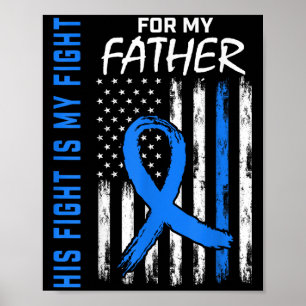 His Fight Is My Fight Diabetes Awareness Shirt Fat Poster