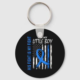 His Fight Is My Fight Diabetes Awareness Shirt Lit Keychain