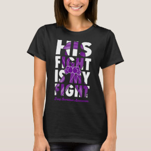 His Fight Is My Fight Drug Overdose Awareness Purp T-Shirt