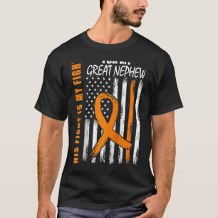 His Fight Is My Fight Great Nephew Leukaemia Aware T-Shirt