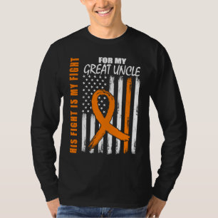 His Fight Is My Fight Great Uncle Leukemia Awarene T-Shirt