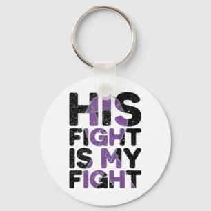 His Fight Is My Fight Heimerheimer's Awareness Dem Keychain