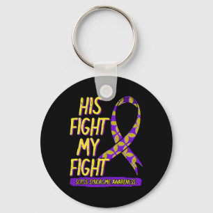 His Fight Is My Fight Sotos Syndrome Cerebral Giga Keychain