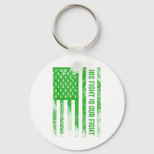 His Fight Is Our Fight Mental Health Awareness  Keychain