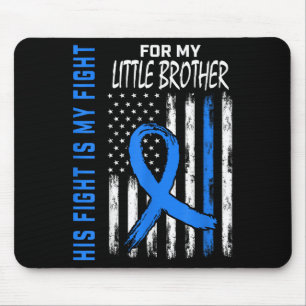His Fight My Fight Diabetes Awareness Shirt Little Mouse Pad