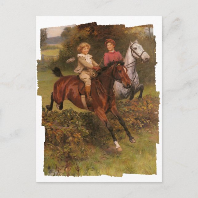 His First Fence Postcard (Front)