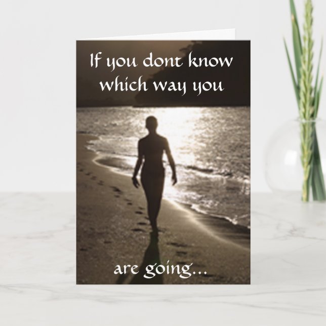 His Footsteps Greeting Card (Front)