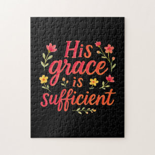 His Grace is Sufficient Jigsaw Puzzle