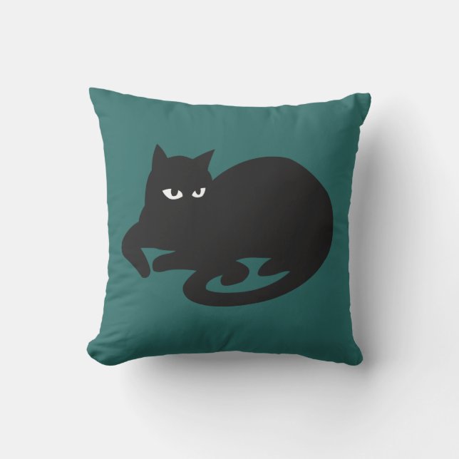 His Green Throw Pillow (Front)