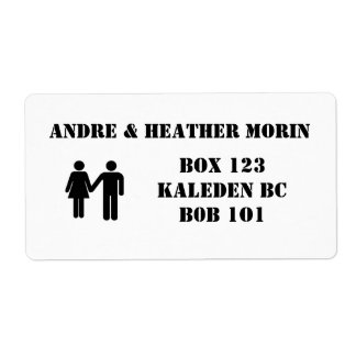 His & Hers Adress Labels