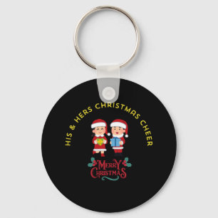 HIS & HERS CHRISTMAS CHEER KEYCHAIN