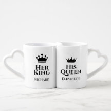 His & Hers King and Queen Custom Couple's Nesting