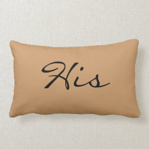 His & Hers Pillows "His"