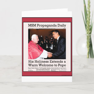 His Holiness Meets The Pope Card
