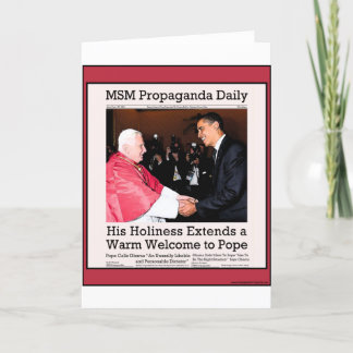 His Holiness Meets The Pope Card