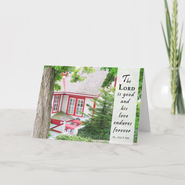 His Love Endures for Ever - Scripture Card (Front)