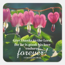 "His Love Endures Forever" sticker sheet