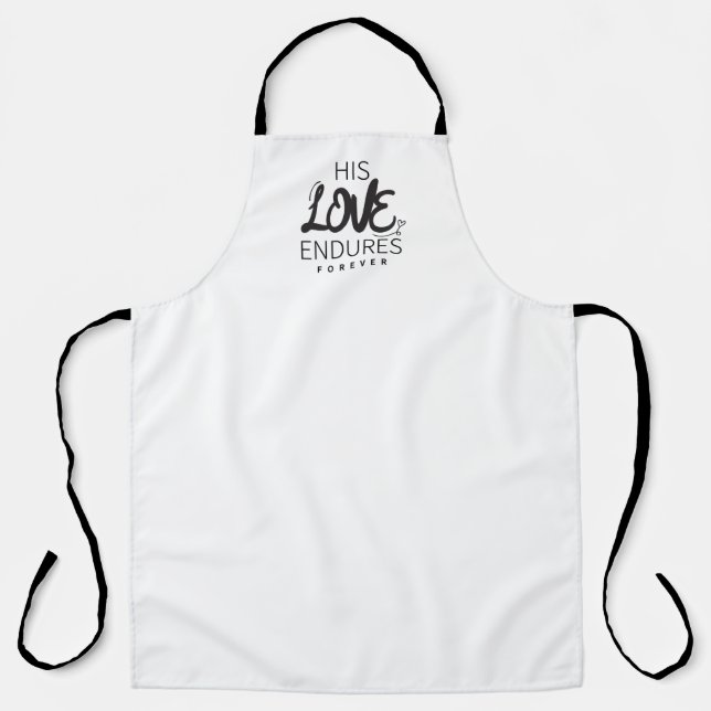 His Love Gospel Graphics Jesus Art God's Oath Scri Apron (Front)