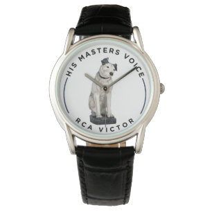 His Master's Voice Black & White SIgnature Nipper Watch