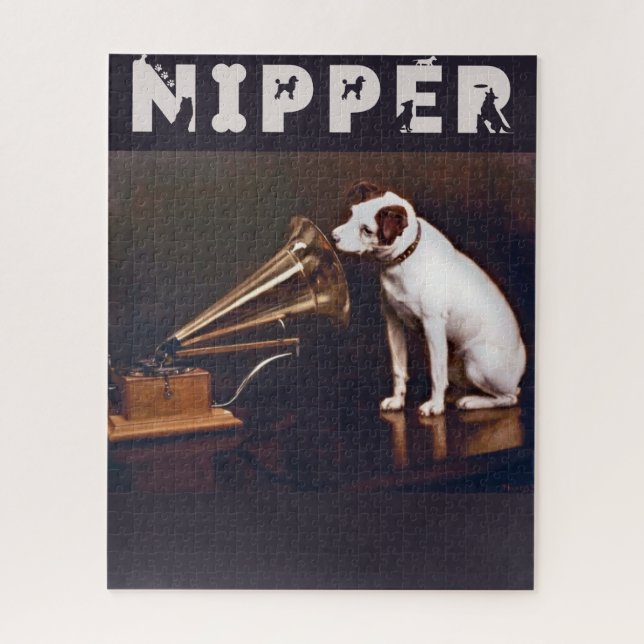 His Master's Voice Nipper The Dog Jigsaw Puzzle (Vertical)
