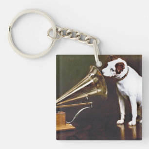 His Master's Voice Nipper The Dog Keychain