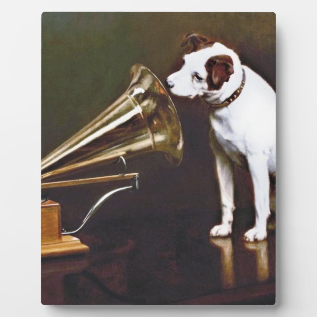 His Master's Voice Nipper The Dog Plaque (Front)