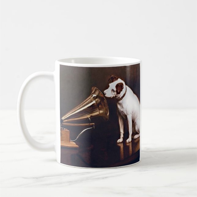 His Master's Voice Vintage Coffee Mug (Left)