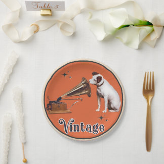 His Master's Voice Vintage Paper Plate
