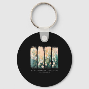 His Mercies Are New Every Morning Christian Jesus  Keychain